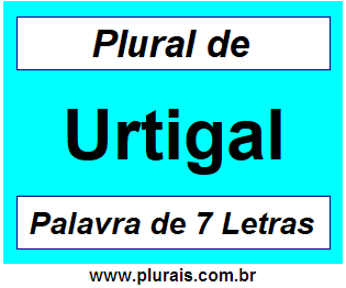 Plural de Urtigal