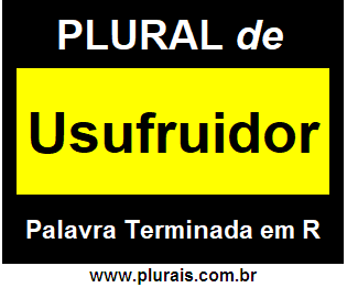 Plural de Usufruidor