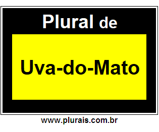 Plural de Uva-do-Mato
