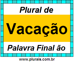 Plural de Vacação