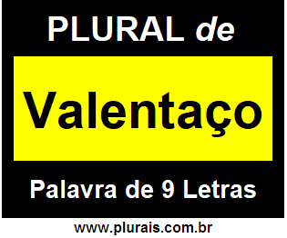 Plural de Valentaço