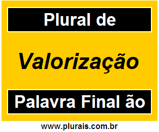 Plural de Valorização