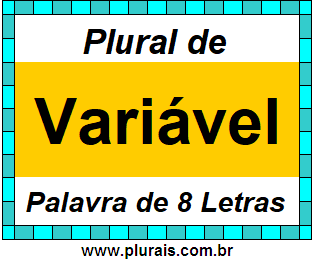 Plural de Variável