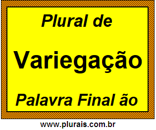 Plural de Variegação