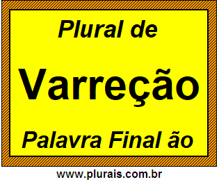 Plural de Varreção