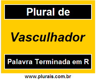 Plural de Vasculhador