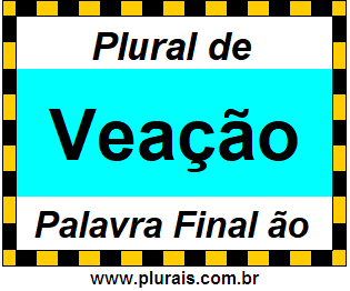 Plural de Veação