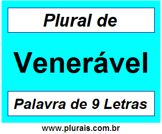 Plural de Venerável