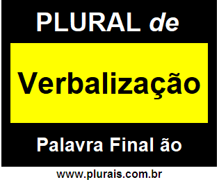 Plural de Verbalização