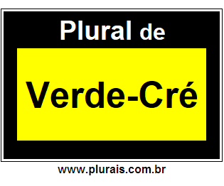 Plural de Verde-Cré