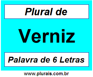 Plural de Verniz