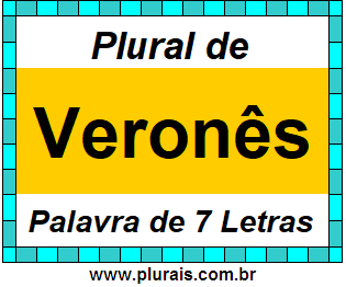 Plural de Veronês