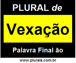 Plural de Vexação