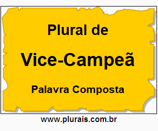 Plural de Vice-Campeã