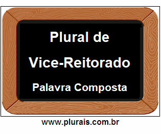 Plural de Vice-Reitorado