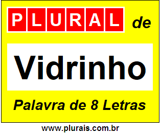 Plural de Vidrinho