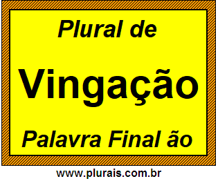 Plural de Vingação