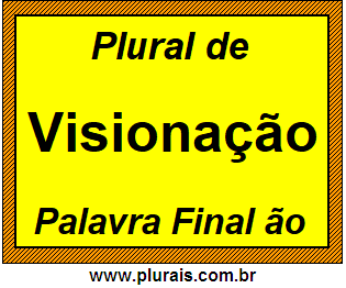 Plural de Visionação