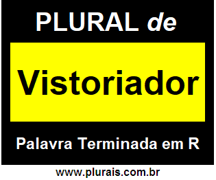 Plural de Vistoriador