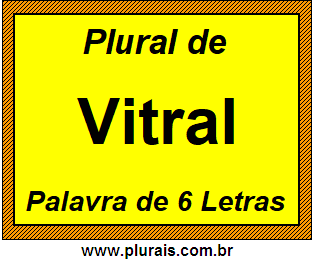 Plural de Vitral