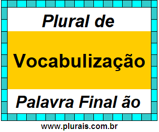 Plural de Vocabulização