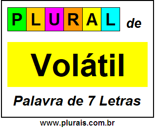 Plural de Volátil