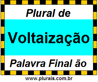 Plural de Voltaização