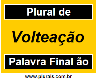 Plural de Volteação