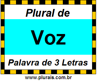 Plural de Voz