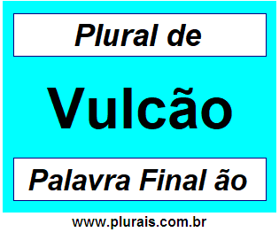 Plural de Vulcão