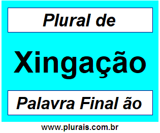 Plural de Xingação