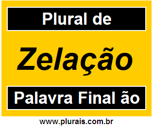 Plural de Zelação