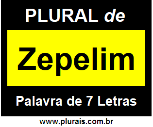 Plural de Zepelim