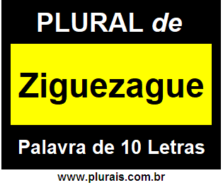 Plural de Ziguezague