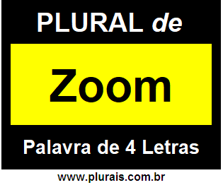 Plural de Zoom