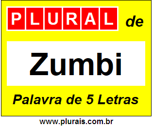 Plural de Zumbi